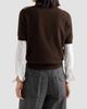 Prada Women's Short-Sleeved Argyle Cashmere Sweater - 5