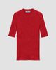 Prada Women's Short-Sleeved Ribbed Knit Wool Sweater - 1