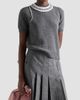 Prada Women's Short-Sleeved Wool and Cashmere Sweater - 3