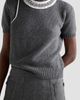 Prada Women's Short-Sleeved Wool and Cashmere Sweater - 6