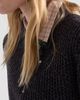Prada Women's Short-Sleeved Wool and Mouliné Cashmere Polo Sweater - 4