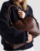 Prada Women's Signet Large Leather Tote Bag - 2