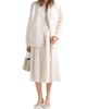 Prada Women's Silk Faille Pleated Skirt - 2