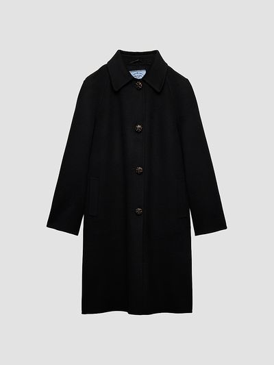 Prada Women's Single-Breasted Double Cashmere and Wool Coat