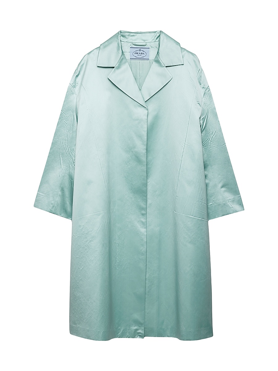 Prada - Women's Single-Breasted Duchesse Coat