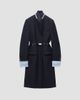 Prada Women's Single-Breasted Embroidered Double Wool Coat - 1