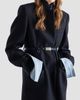 Prada Women's Single-Breasted Embroidered Double Wool Coat - 3