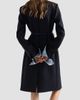 Prada Women's Single-Breasted Embroidered Double Wool Coat - 4