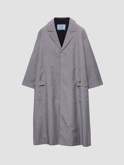 Prada Women's Single-Breasted Light Mohair Coat
