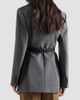Prada Women's Single-Breasted Melange Hopsack Jacket - 4