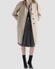Prada Women's Single-Breasted Old Poplin Coat - 2