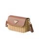 Prada Women's Small Wicker and Leather Shoulder Bag - 2