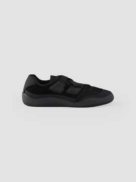 Prada Women's Speedrock Technical Mesh and Leather Sneakers