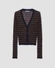 Prada Women's Striped Cashmere and Silk Cardigan - 1