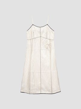 Prada Women's Striped Dress with Bow