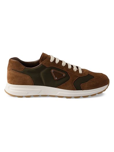 Prada Women's Suede and Re-Nylon Sneakers
