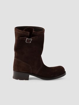 Prada Women's Suede Mid-Calf Boots