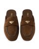 Prada Women's Suede Sabots Mules - 2