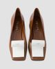 Prada Women's Two-Tone 35MM Brushed Leather Pumps - 2