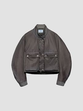 Prada Women's Washed Nylon Blouson Jacket