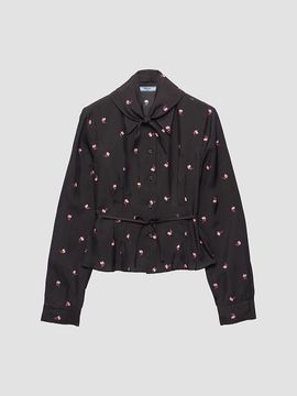 Prada Women's Washed Silk Shirt