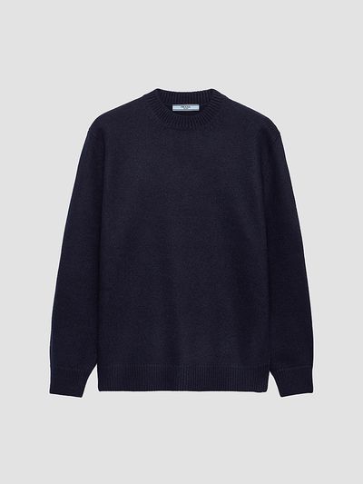 Prada Women's Wool and Suede Sweater
