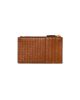 Prada Women's Woven Madras Leather Card Holder - 3