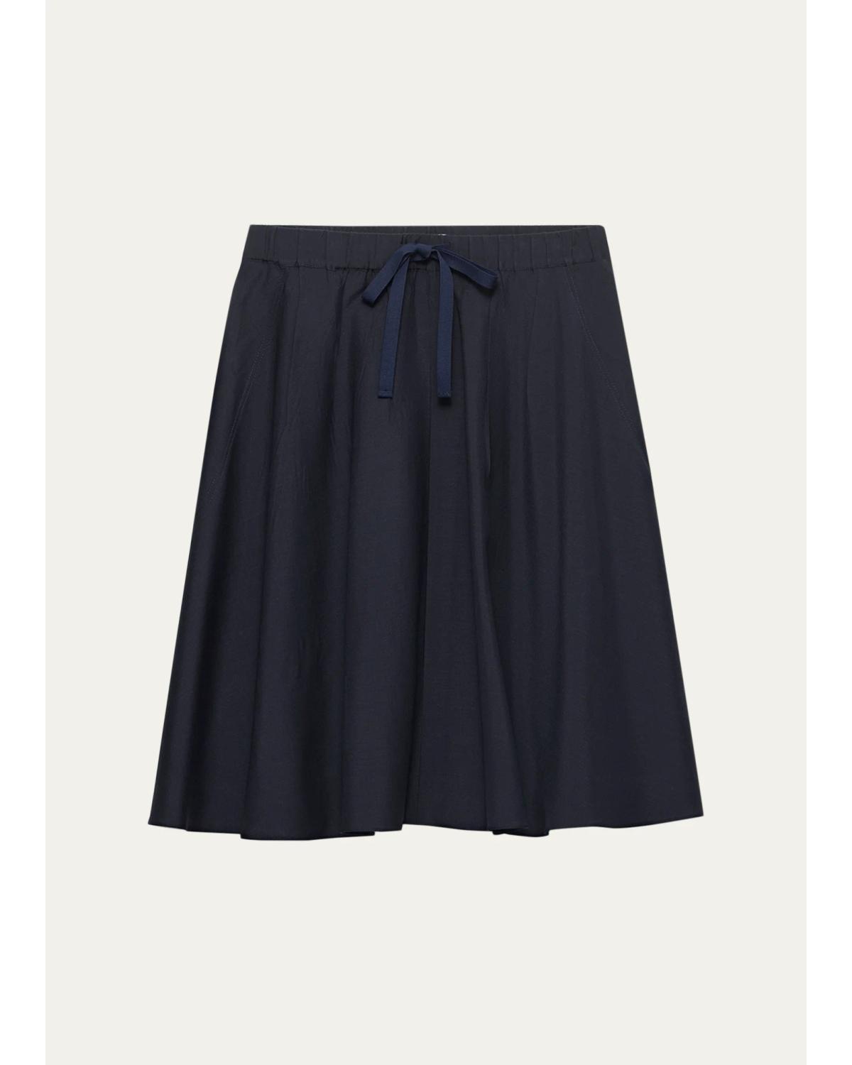 Prada Wool-Mohair Knee-Length Skirt