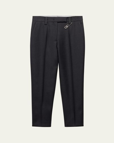 Prada Wool Gabardine Cropped Pants