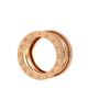 Pre-owned Bvlgari Pre-Owned Bvlgari B. Zero1 Design Legend Zaha Hadid Four Band Ring 18K Rose Gold with Diamonds - 3