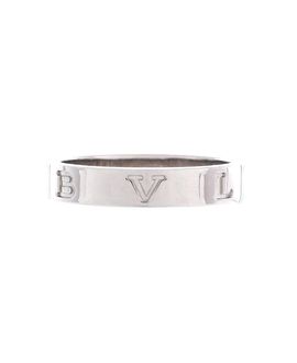 Pre-owned Bvlgari Pre-Owned Bvlgari B. zero1 Logo Ring 18K White Gold