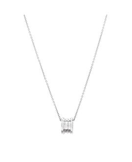 Pre-owned Bvlgari Pre-Owned Bvlgari B. Zero1 Pendant Necklace 18K White Gold, 16.5