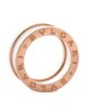 Pre-owned Bvlgari Pre-Owned Bvlgari B. Zero1 Two Band Ring 18K Rose Gold and Ceramic - 3