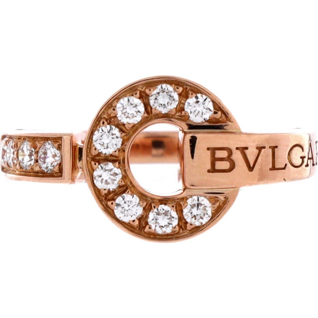 Pre-Owned Bvlgari Pre-Owned Bvlgari Bvlgari Bvlgari Ring 18K Rose Gold and Diamonds