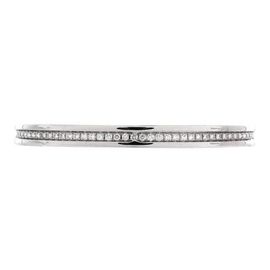 Pre-Owned Bvlgari Pre-Owned Bvlgari B.Zero1 Cuff Bracelet 18K White Gold with Pave Diamonds
