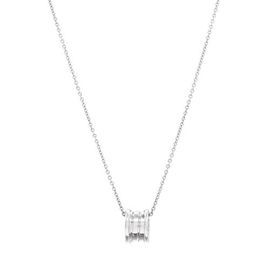 Pre-Owned Bvlgari Pre-Owned Bvlgari B.Zero1 Pendant Necklace 18K White Gold