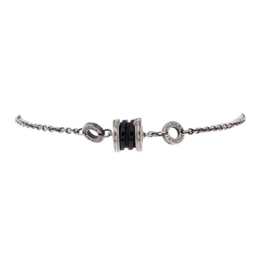 Pre-Owned Bvlgari Pre-Owned Bvlgari B.Zero1 Save the Children Soft Bracelet Sterling Silver with Ceramic
