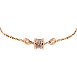 Pre-Owned Bvlgari Pre-Owned Bvlgari B.Zero1 Soft Bracelet 18K Rose Gold with Diamonds