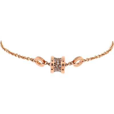 Pre-Owned Bvlgari Pre-Owned Bvlgari B.Zero1 Soft Bracelet 18K Rose Gold with Diamonds