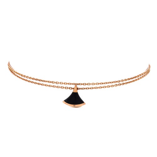 Pre-Owned Bvlgari Pre-Owned Bvlgari Divas' Dream Bracelet 18K Rose Gold and Onyx