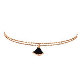 Pre-Owned Bvlgari Pre-Owned Bvlgari Divas' Dream Bracelet 18K Rose Gold and Onyx