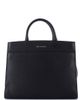 Pre-Owned Bvlgari Pre-Owned Bvlgari Logo Convertible Tote Embroidered Leather Medium - 3