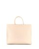Pre-owned Bvlgari Pre-Owned Bvlgari Medium Logo Convertible Tote Embroidered Leather - 3