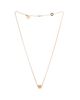 Pre-owned Bvlgari Pre-Owned Bvlgari Mini B. Zero1 Pendant Necklace 18K Rose Gold with Pave Diamonds, 17.25 - 2