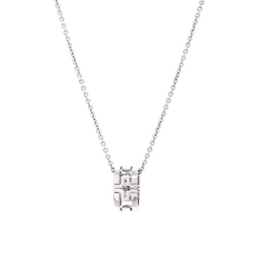 Pre-Owned Bvlgari Pre-Owned Bvlgari Parentesi Ring Pendant Necklace 18K White Gold