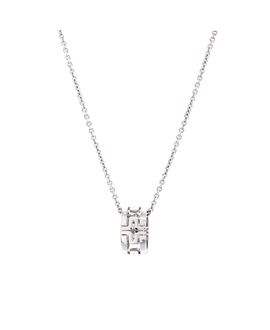 Pre-owned Bvlgari Pre-Owned Bvlgari Parentesi Ring Pendant Necklace 18K White Gold, 18