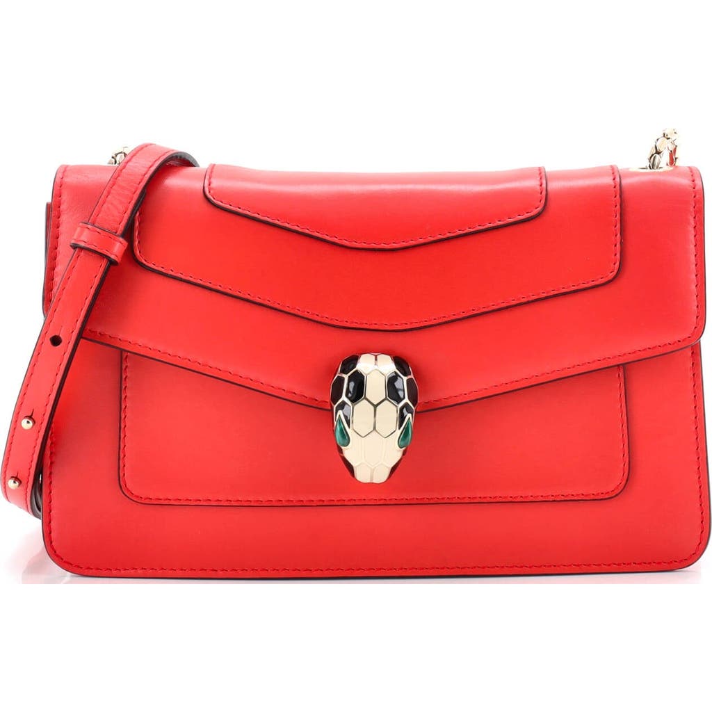 Pre-Owned Bvlgari Pre-Owned Bvlgari Serpenti Crossbody Bag Leather Small