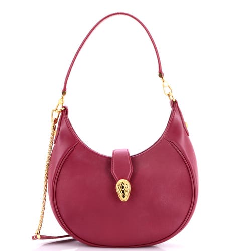 Pre-Owned Bvlgari Pre-Owned Bvlgari Serpenti Ellipse Crossbody Bag Leather Medium