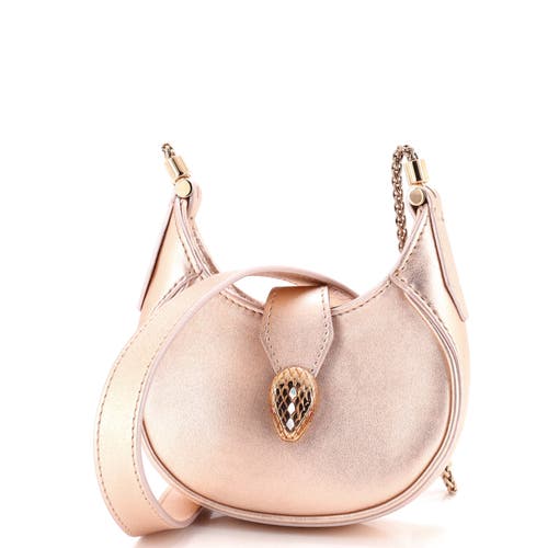 Pre-Owned Bvlgari Pre-Owned Bvlgari Serpenti Ellipse Crossbody Bag Leather Micro