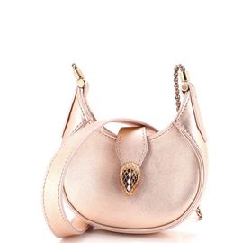 Pre-Owned Bvlgari Pre-Owned Bvlgari Serpenti Ellipse Crossbody Bag Leather Micro